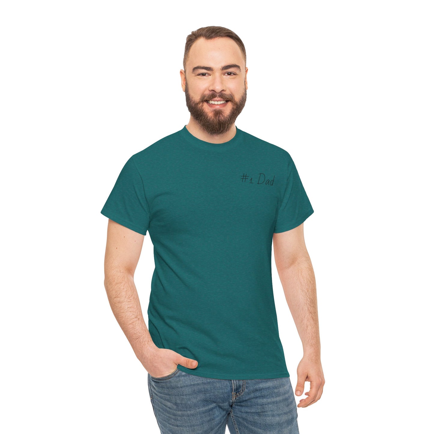 #1 Dad Unisex Heavy Cotton Tee - Best Dad Ever Shirt