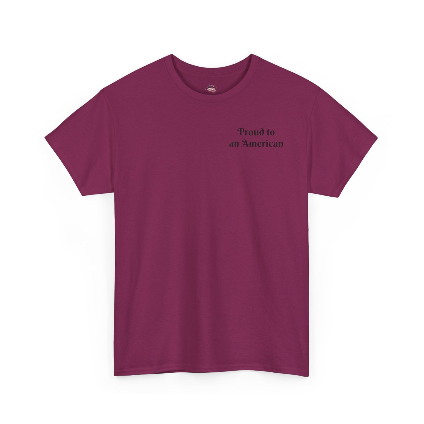 Patriotic Unisex Heavy Cotton Tee - Proud to be an American
