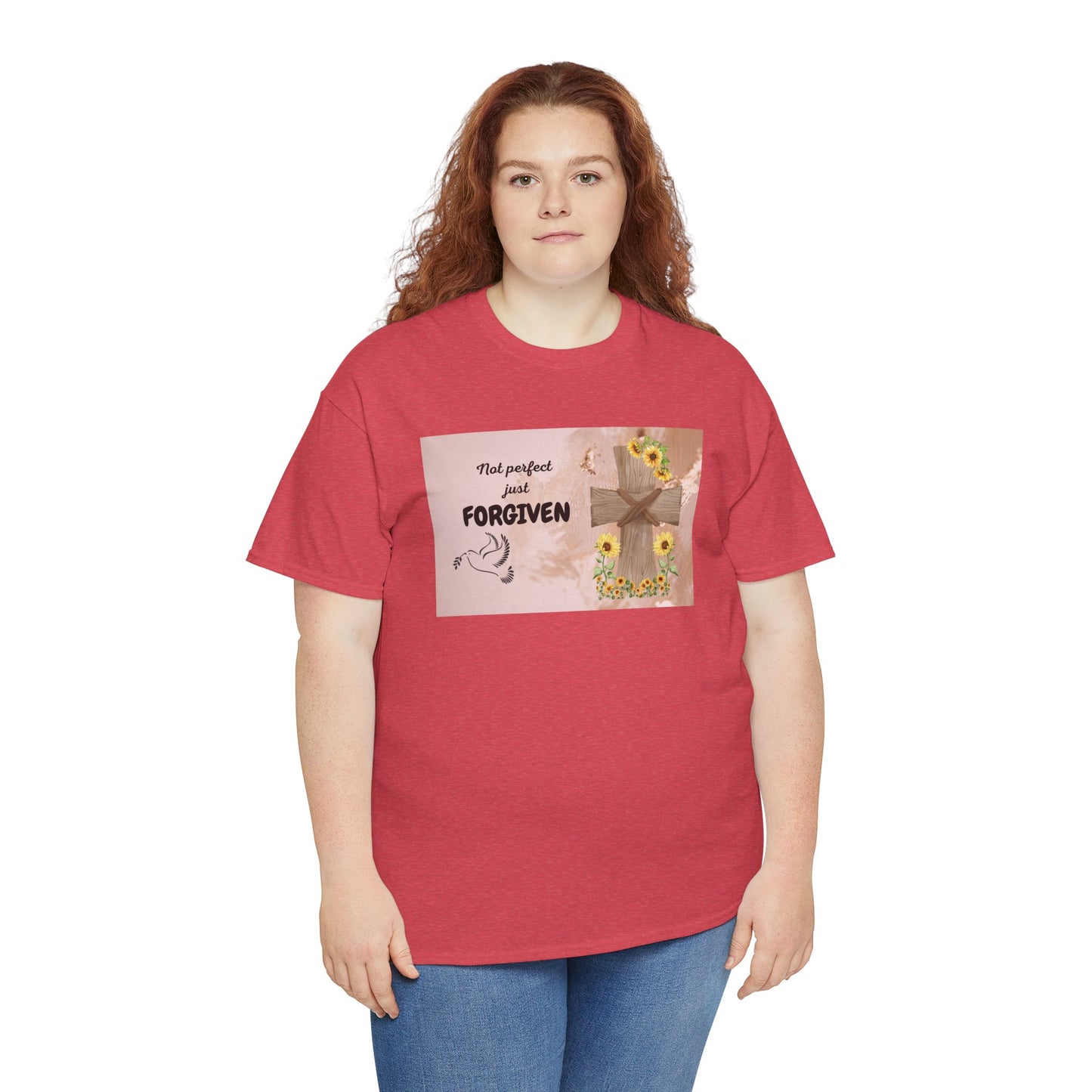 Forgiven Inspirational Tee, Unisex Cotton Shirt, Motivational Gift, Faith-Based Apparel, Summer Casual Wear, Spiritual Reminder
