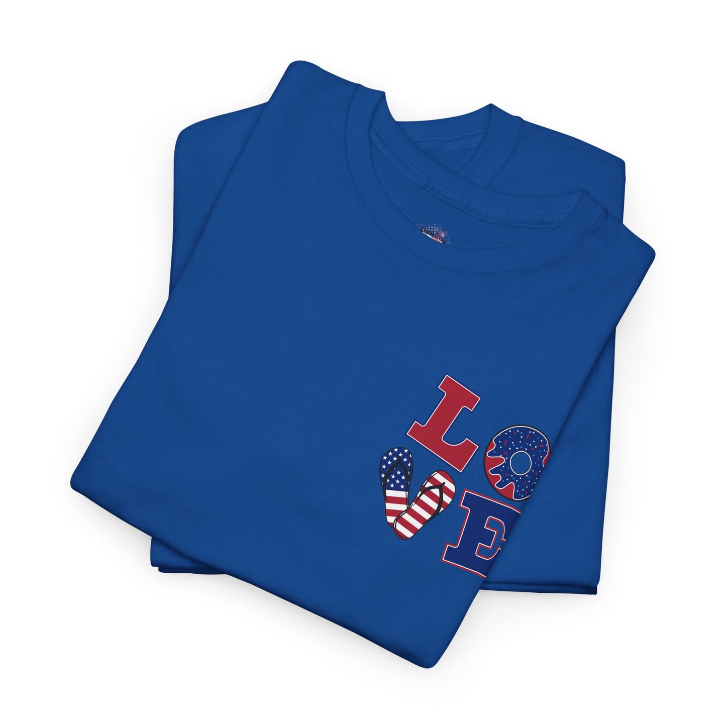 Patriotic Love Unisex Heavy Cotton Tee - God Bless the USA Design
