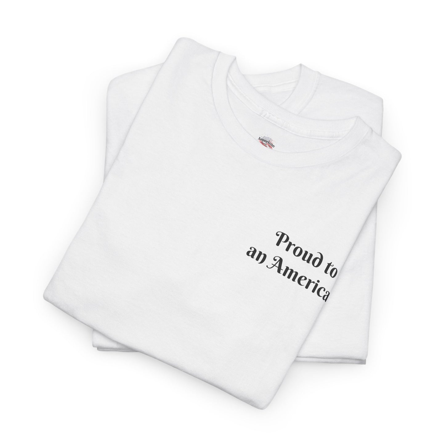 Patriotic Unisex Heavy Cotton Tee - Proud to be an American