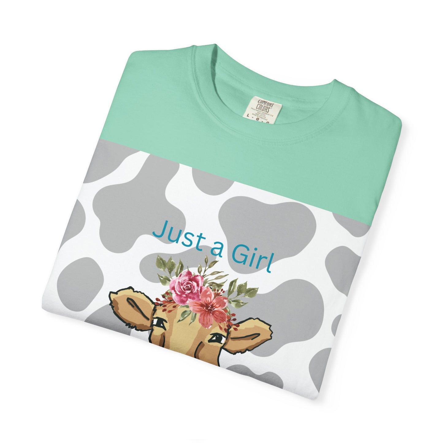 Just a Girl Who Loves Cows T-shirt - Fun and Whimsical Cotton Tee for Animal Lovers