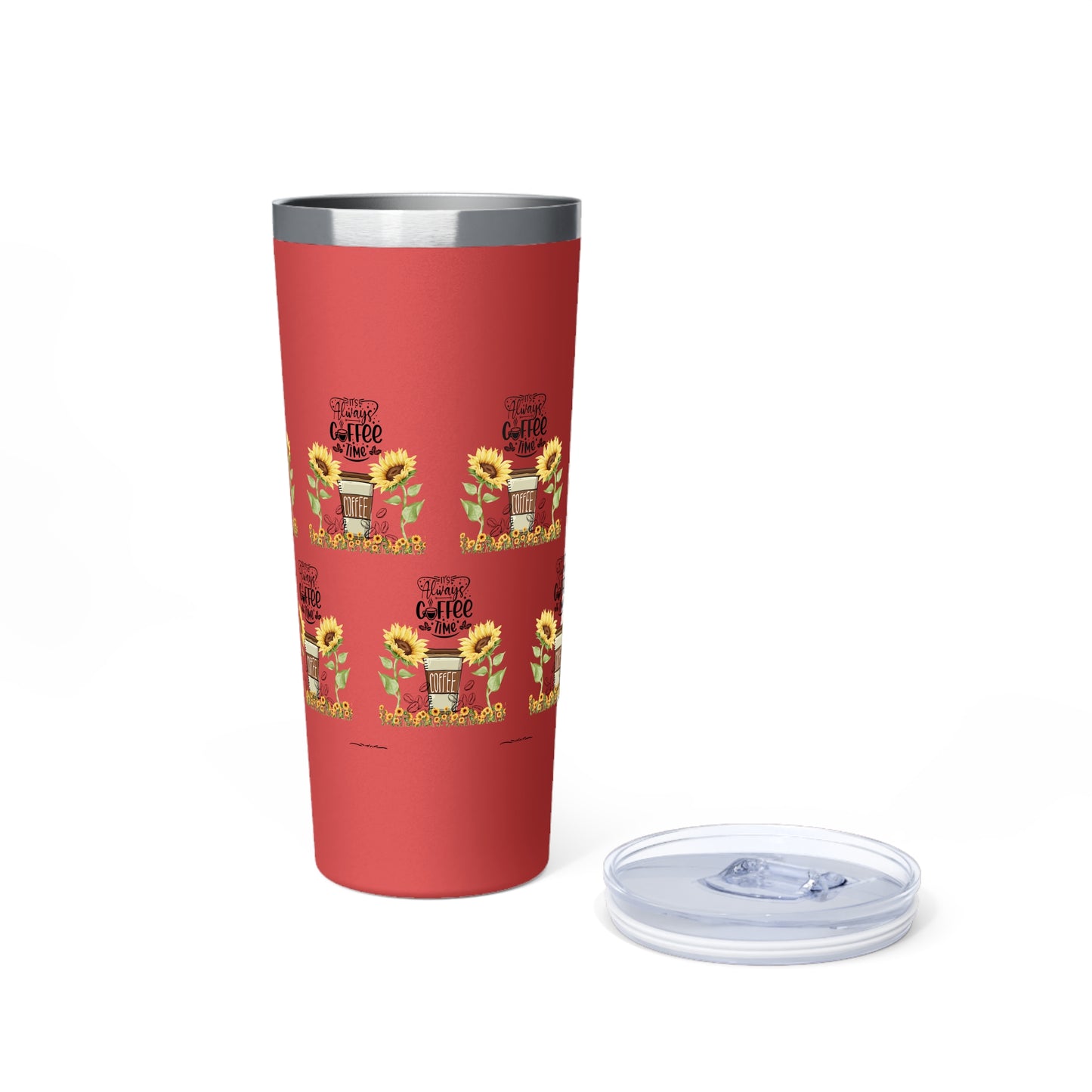 Sunflower Coffee Tumbler - 22oz Insulated Travel Mug for Coffee Lovers