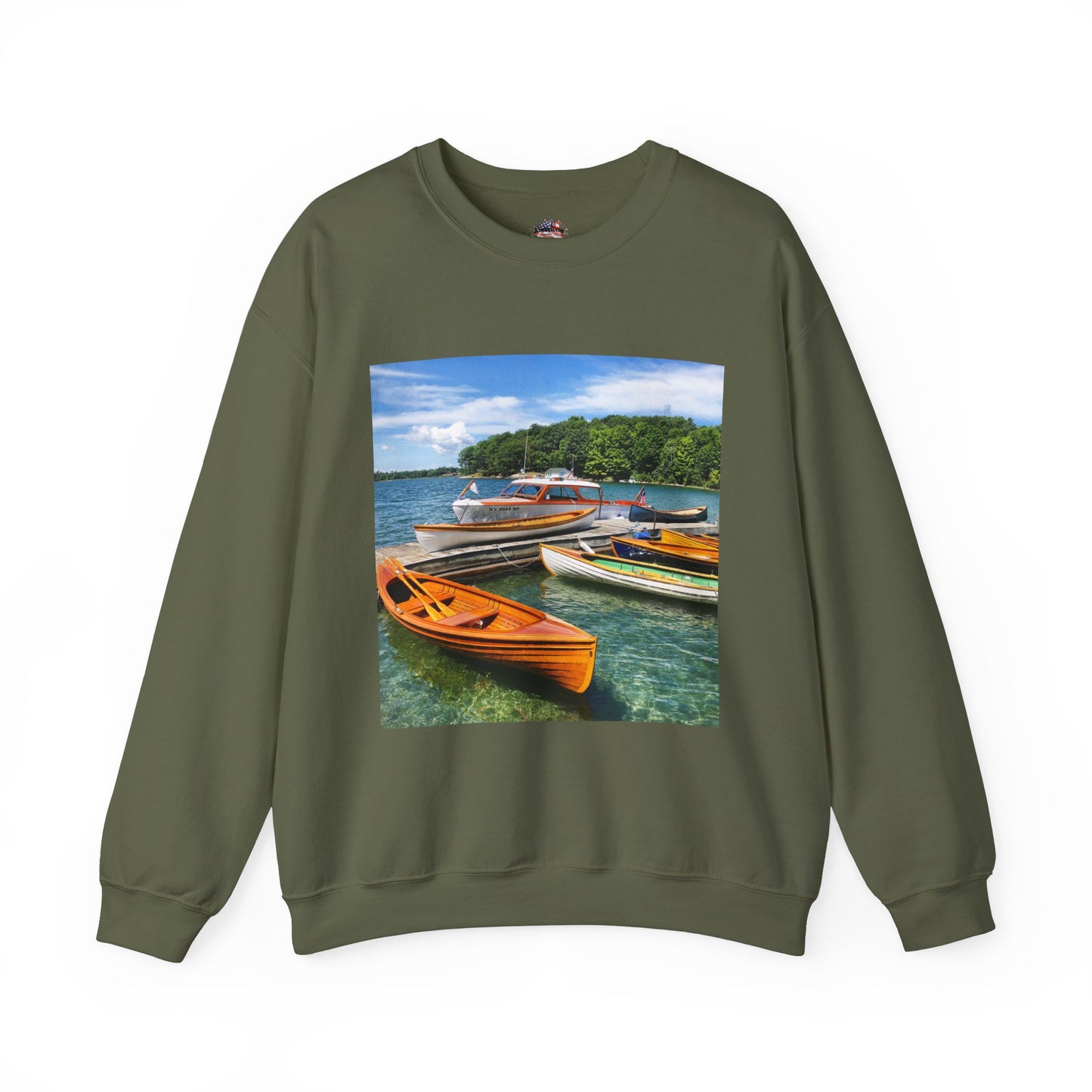 Scenic Boats Unisex Heavy Blend™ Crewneck Sweatshirt - Perfect for Nautical Enthusiasts
