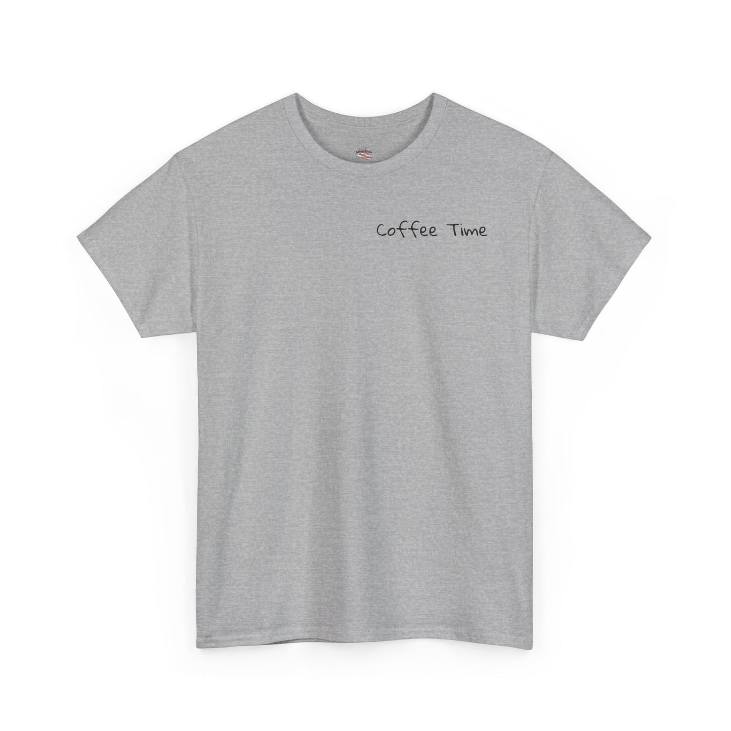 Coffee Time Unisex Heavy Cotton Tee - Faith & Caffeine Inspiration