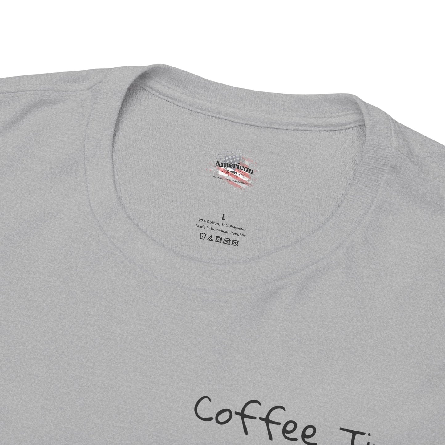 Coffee Time Unisex Heavy Cotton Tee - Faith & Caffeine Inspiration