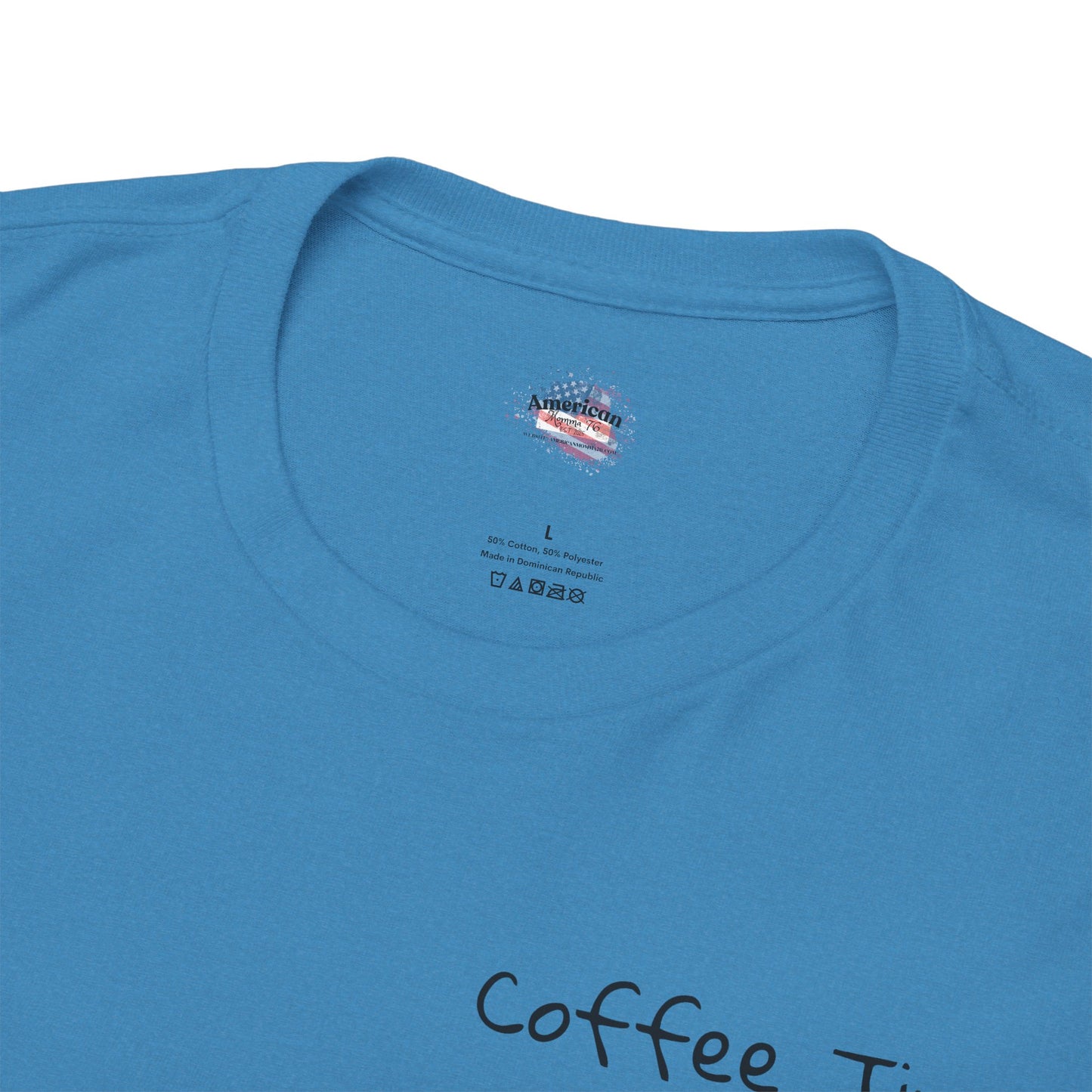 Coffee Time Unisex Heavy Cotton Tee - Faith & Caffeine Inspiration
