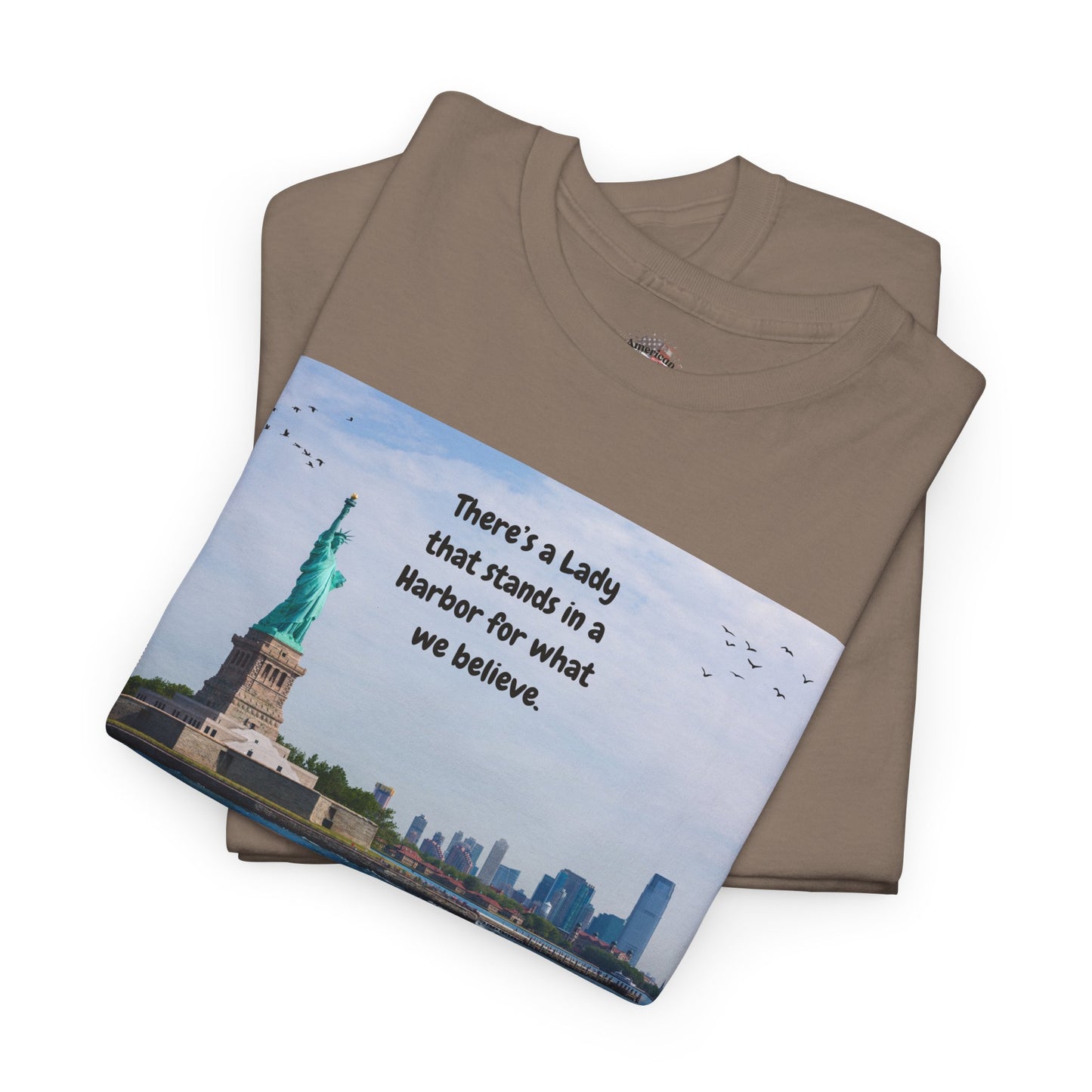 Unisex Heavy Cotton Tee with Lady Liberty Design, Inspirational Quote T-Shirt, Independence Day Gift, Patriot Apparel, New York [...]
