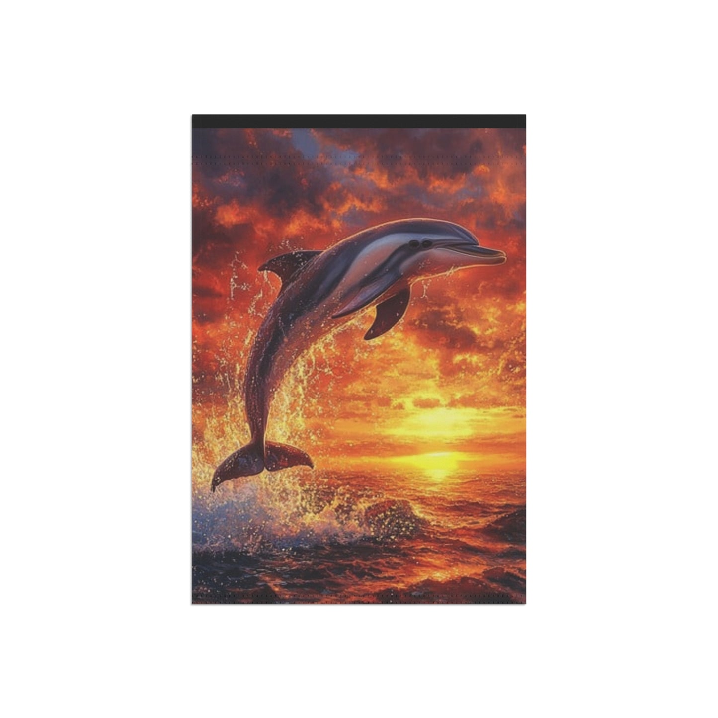 Dolphin Sunset Garden Banner