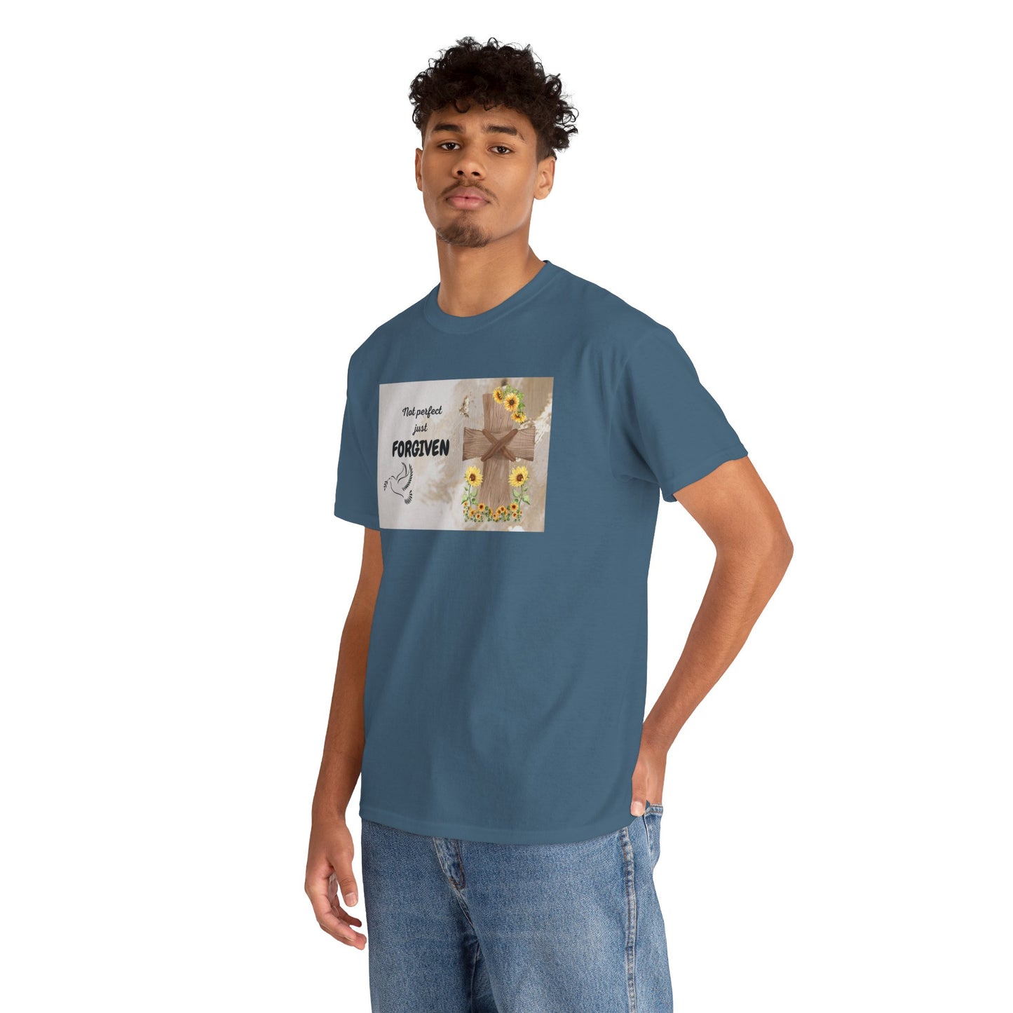Forgiven Inspirational Tee, Unisex Cotton Shirt, Motivational Gift, Faith-Based Apparel, Summer Casual Wear, Spiritual Reminder