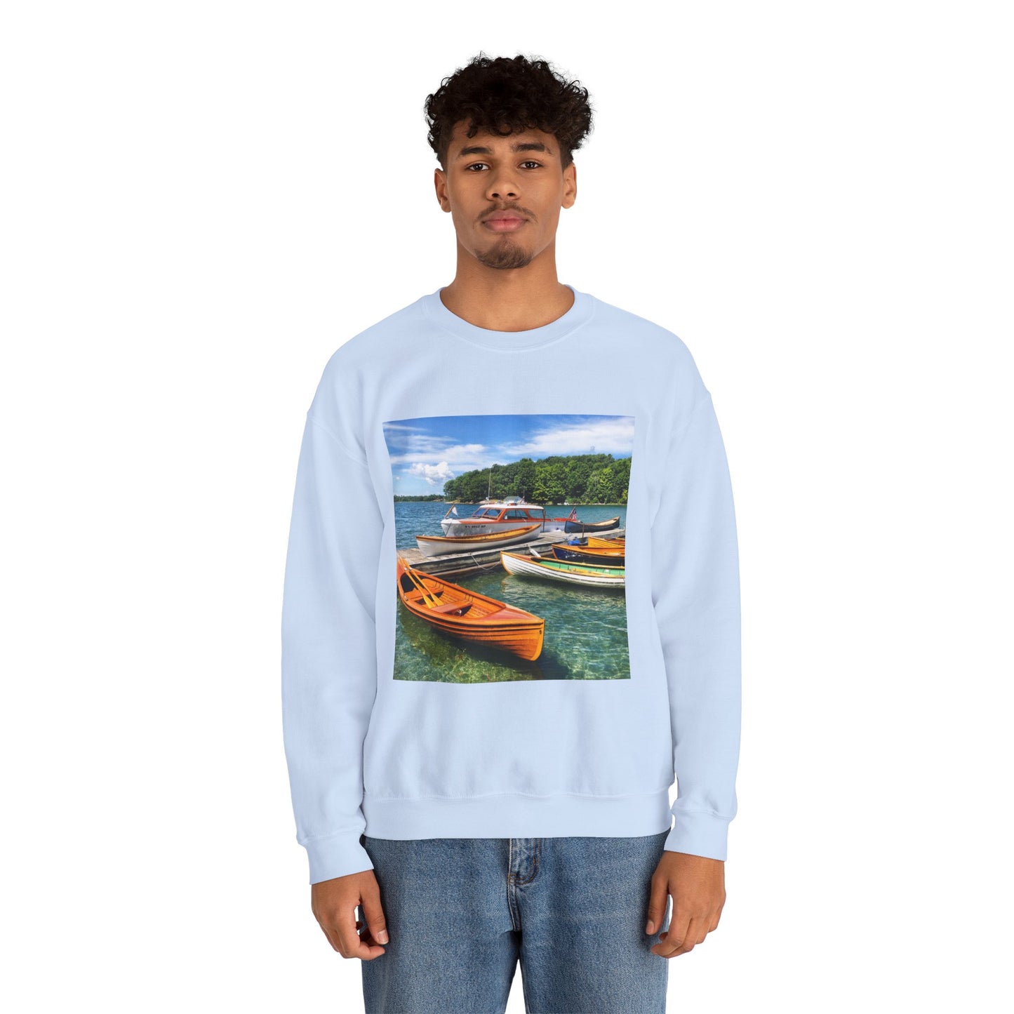 Scenic Boats Unisex Heavy Blend™ Crewneck Sweatshirt - Perfect for Nautical Enthusiasts