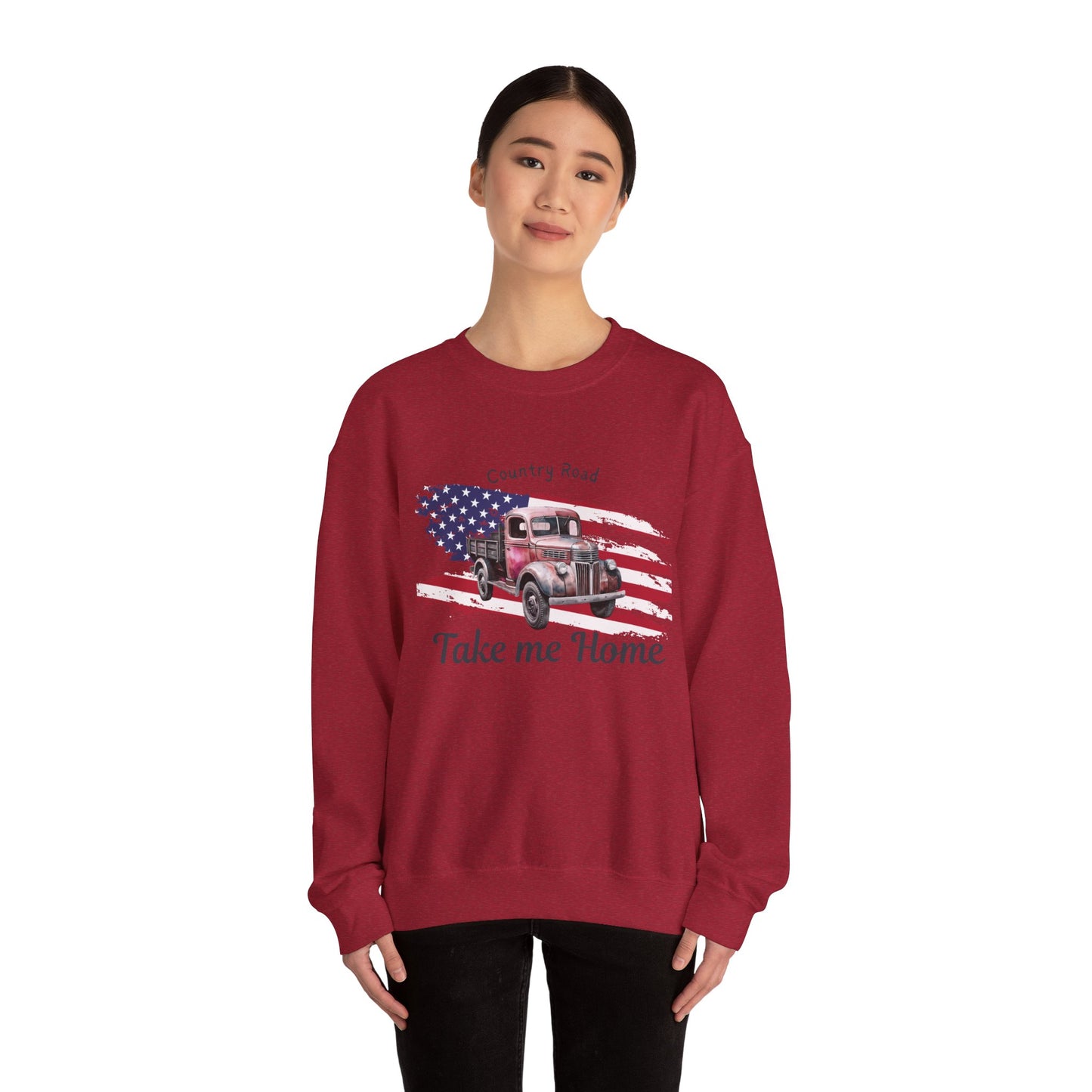 Country Road Vintage Truck Sweatshirt