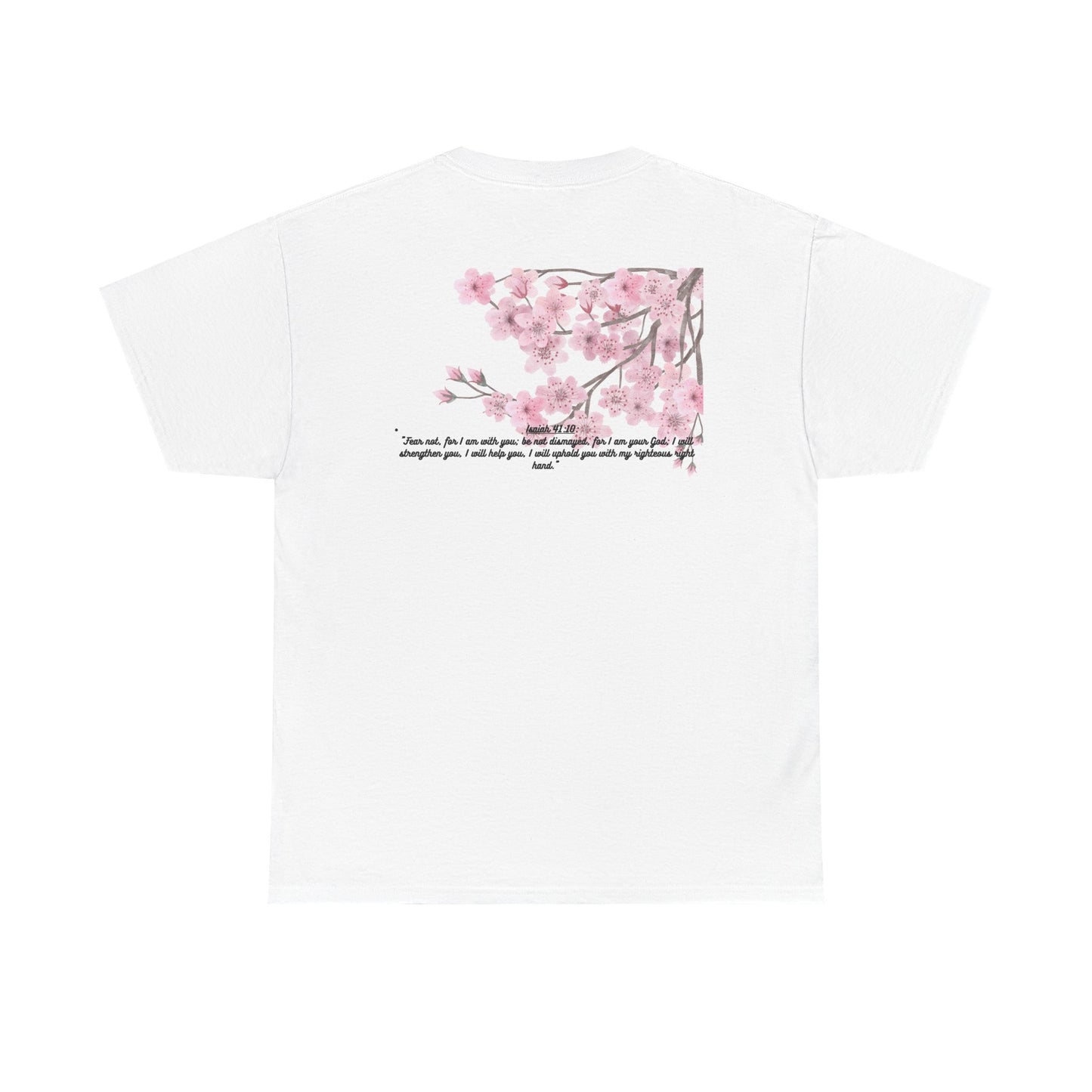 Floral Quote Unisex Cotton Tee, Inspirational T-Shirt, Spring Fashion, Gift for Her, Nature Lover Shirt, Motivational Top