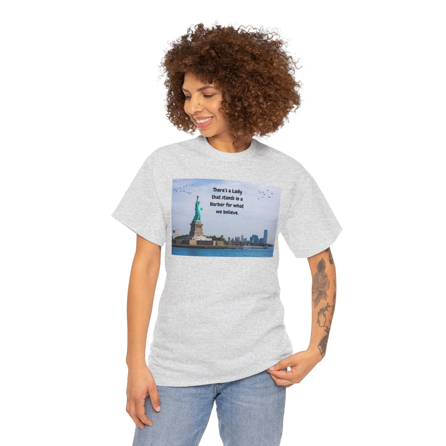 Unisex Heavy Cotton Tee with Lady Liberty Design, Inspirational Quote T-Shirt, Independence Day Gift, Patriot Apparel, New York [...]