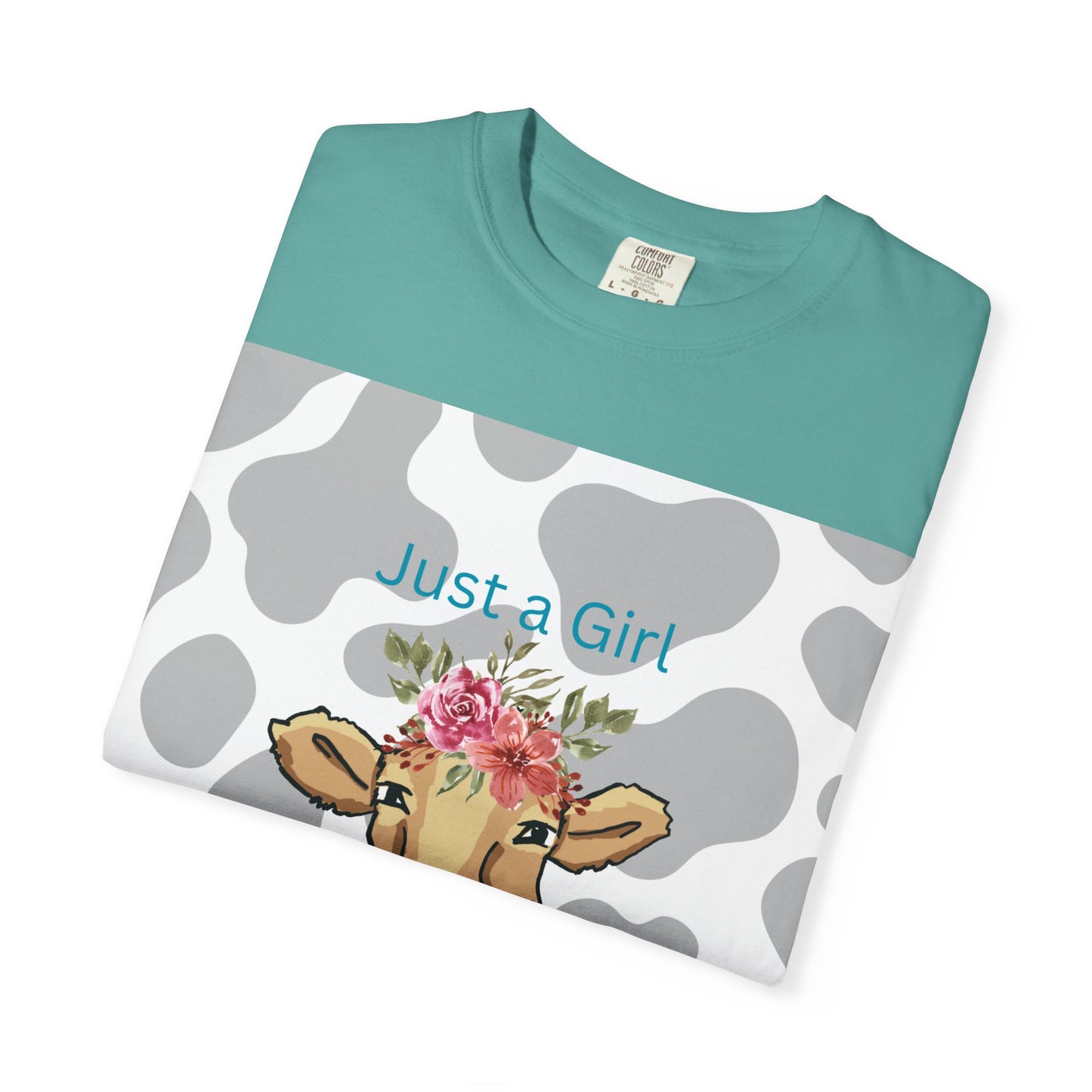 Just a Girl Who Loves Cows T-shirt - Fun and Whimsical Cotton Tee for Animal Lovers