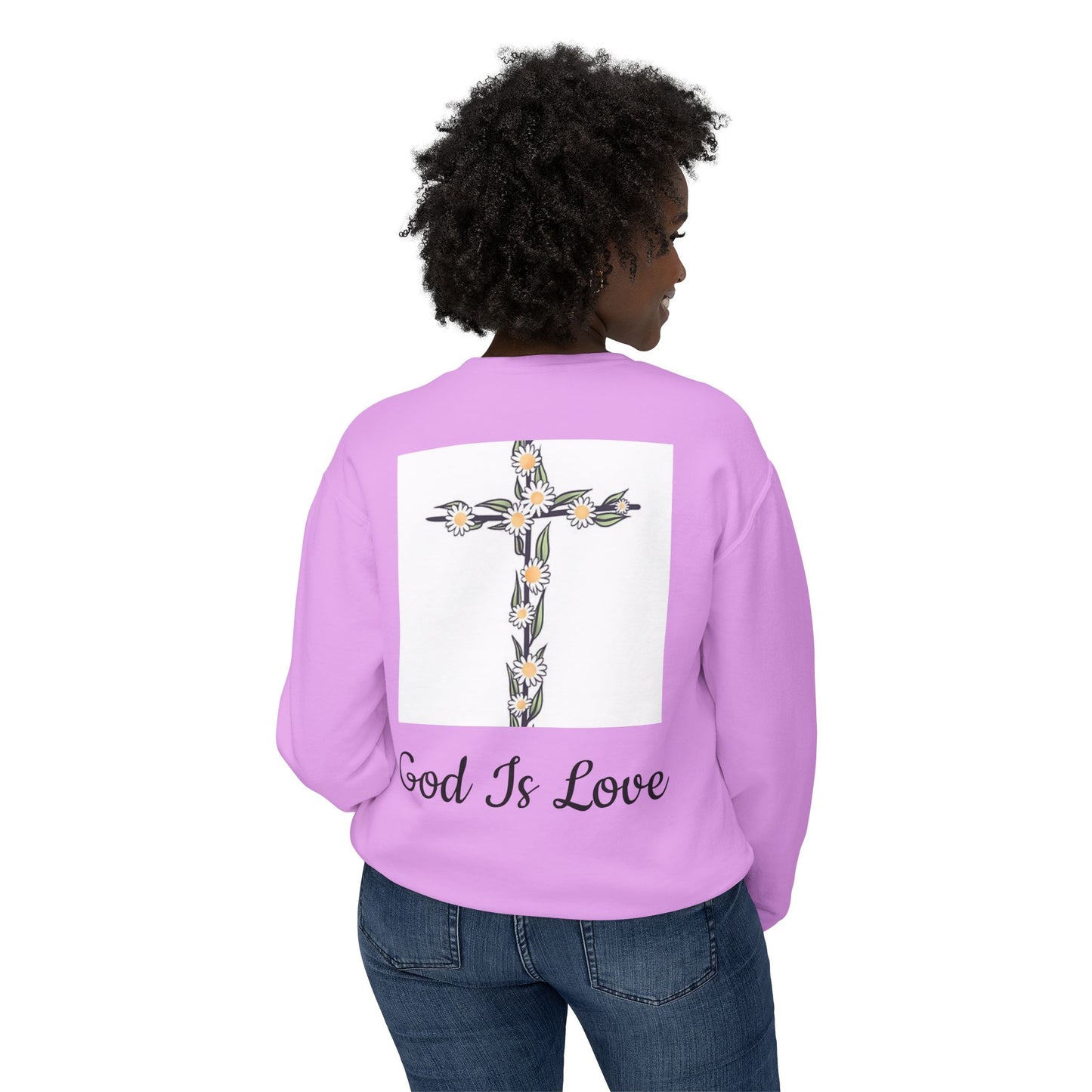 Faith, Hope, Love Unisex Lightweight Crewneck Sweatshirt