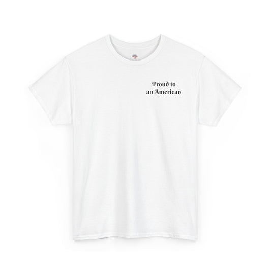 Patriotic Unisex Heavy Cotton Tee - Proud to be an American