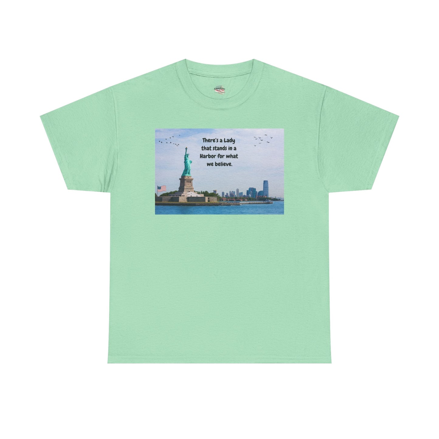 Unisex Heavy Cotton Tee with Lady Liberty Design, Inspirational Quote T-Shirt, Independence Day Gift, Patriot Apparel, New York [...]
