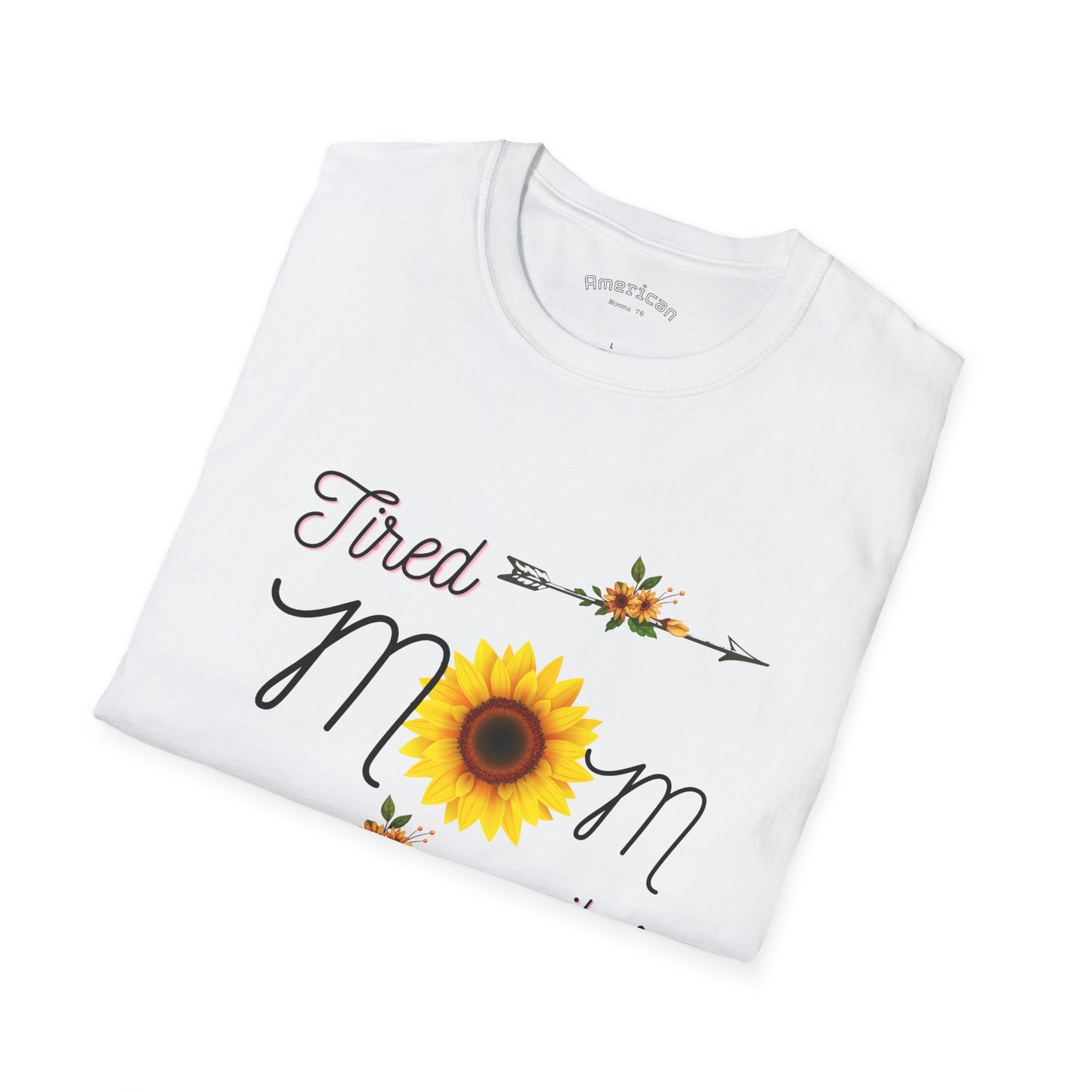 Tired Mom Vibes Unisex Softstyle T-Shirt