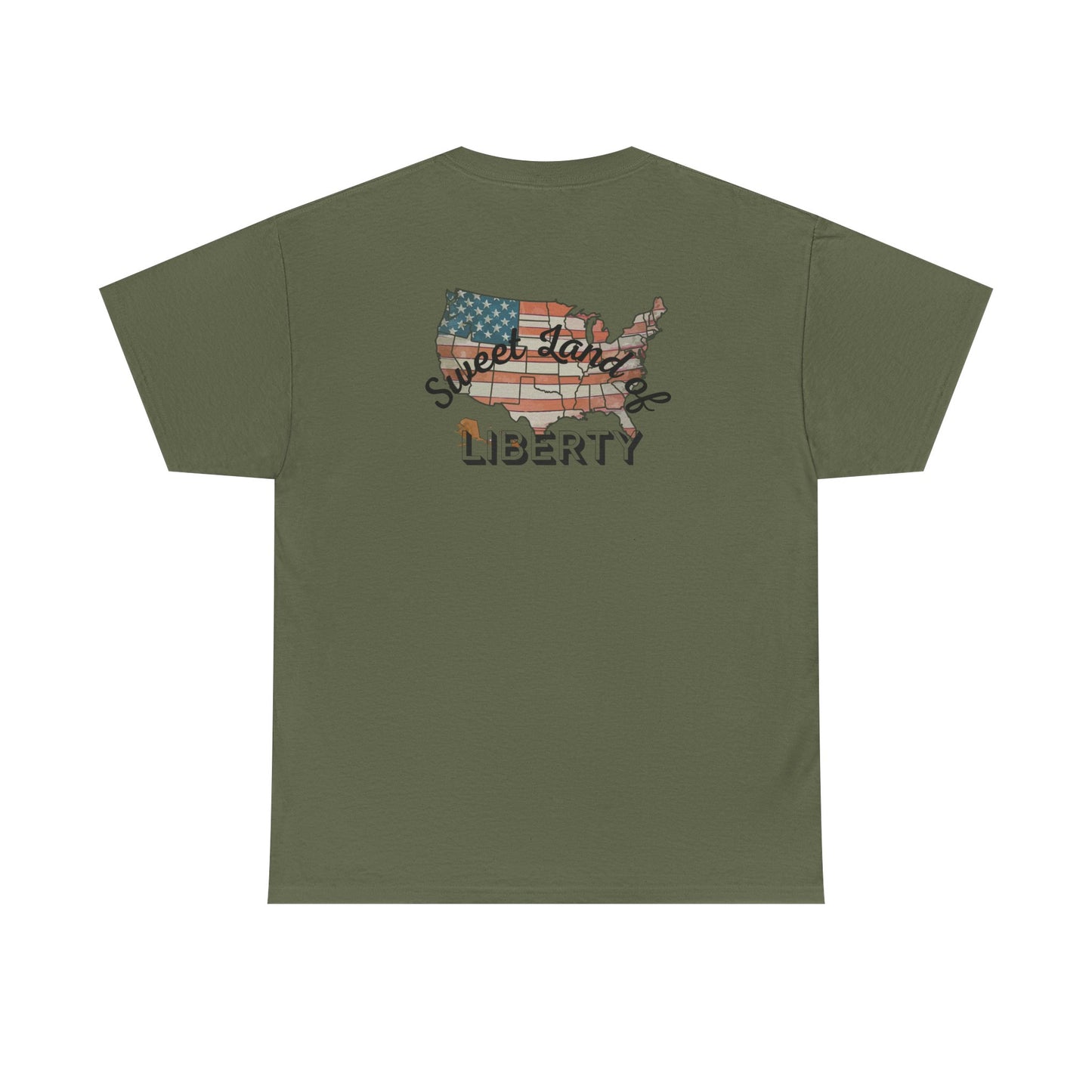 Patriotic Unisex Heavy Cotton Tee - Proud to be an American