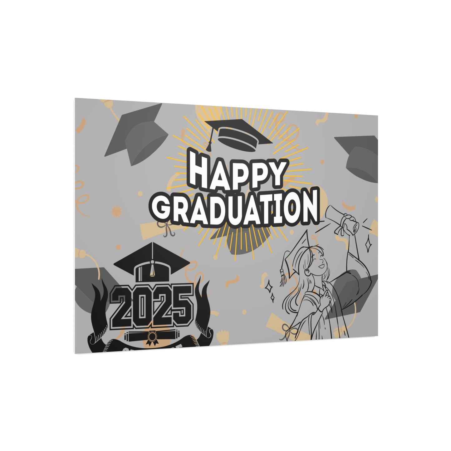 Graduation Foam Board Sign – Happy Graduation 2025 Decoration