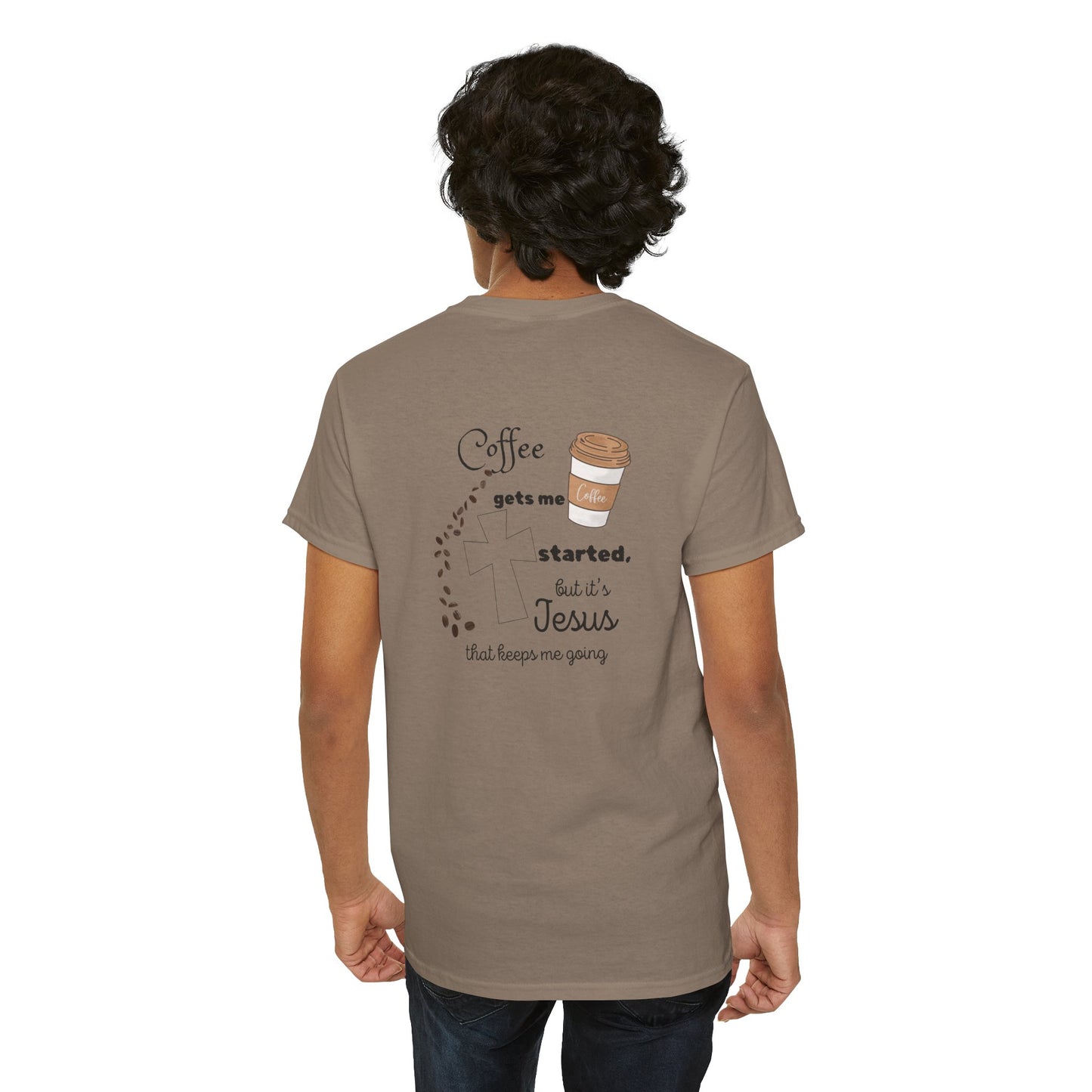 Coffee Time Unisex Heavy Cotton Tee - Faith & Caffeine Inspiration