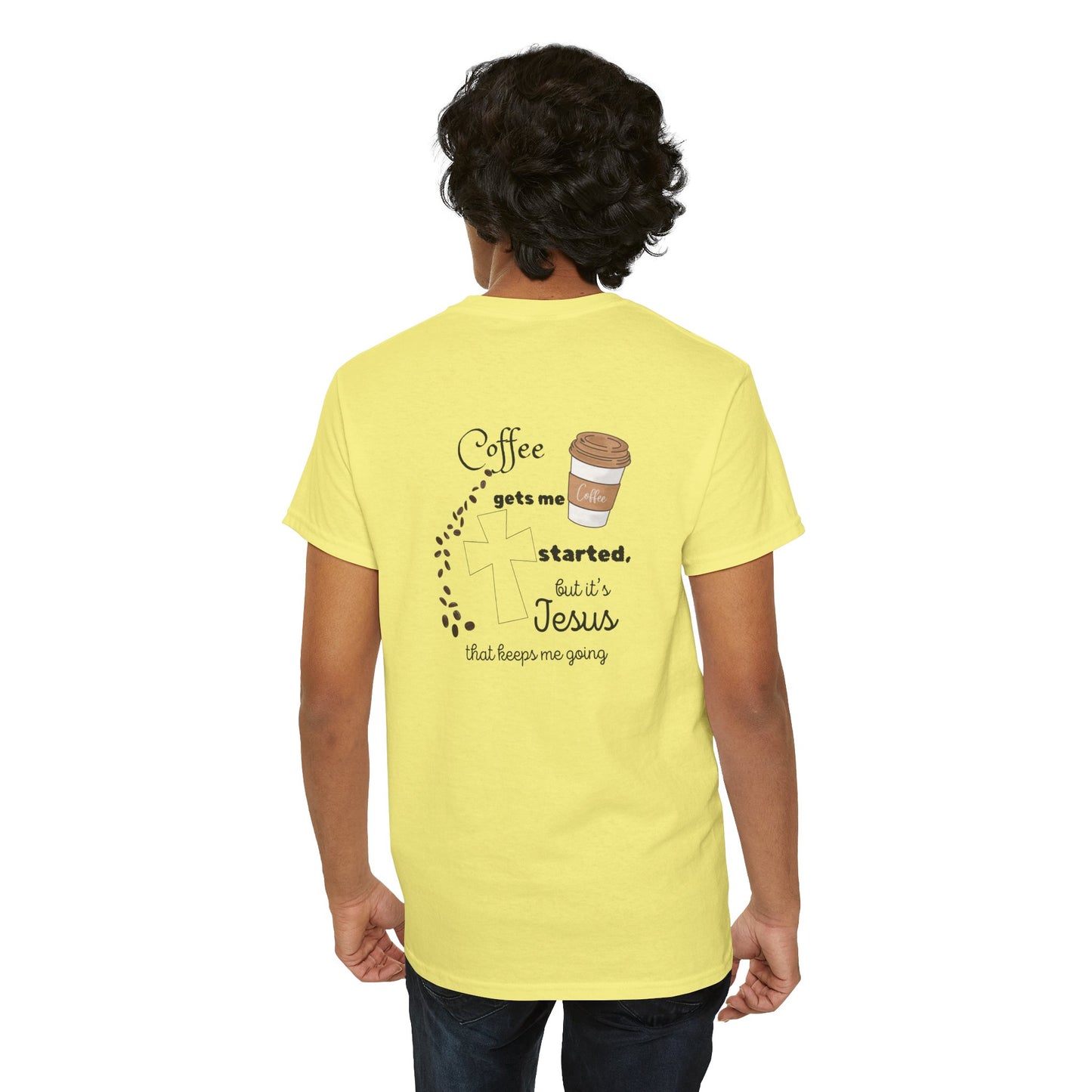 Coffee Time Unisex Heavy Cotton Tee - Faith & Caffeine Inspiration