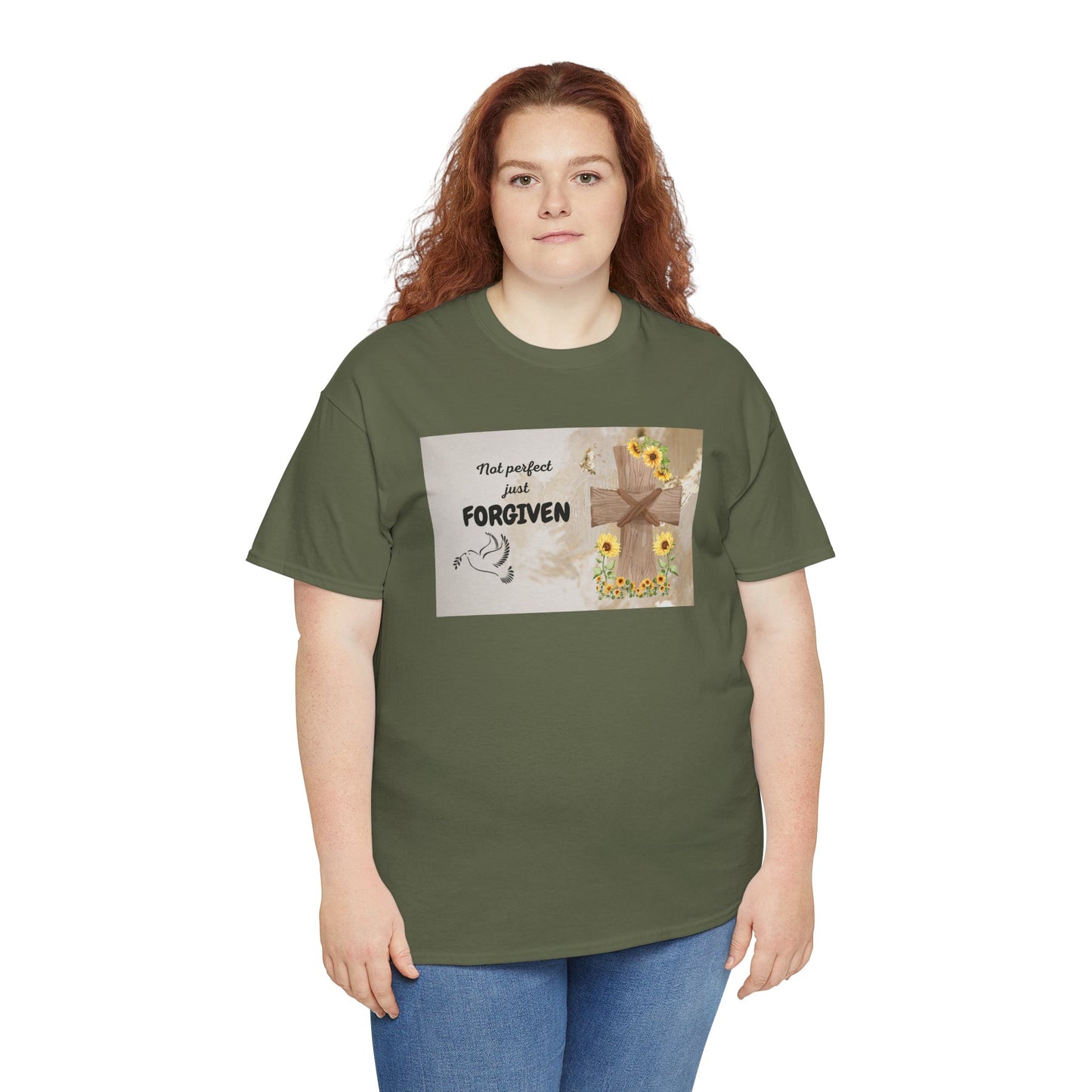 Forgiven Inspirational Tee, Unisex Cotton Shirt, Motivational Gift, Faith-Based Apparel, Summer Casual Wear, Spiritual Reminder