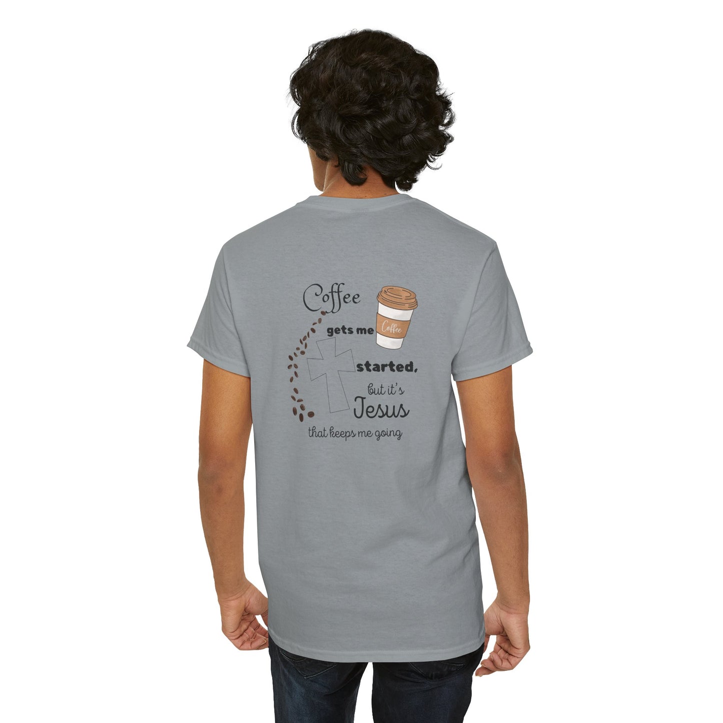 Coffee Time Unisex Heavy Cotton Tee - Faith & Caffeine Inspiration